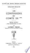 Les confessions du comte de ***
