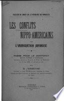 Les conflits Nippo-Americains sur l'immigration japonaise