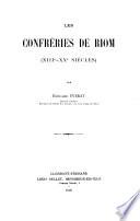 Les confréries de Riom (XIIIe-XXe siècles)
