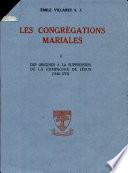 Les Congregations mariales. 1. [Mehr nicht vorh.]