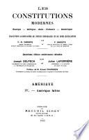 Les constitutions modernes, Europe-Africa-Asie-Océanie-Amérique