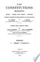 Les constitutions modernes, Europe-Africa-Asie-Océanie-Amérique