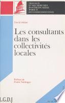 Les consultants dans les collectivités locales