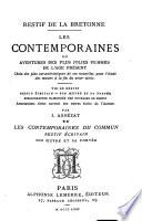 Les contemporaines du commun. Restif ʹecrivain, par J. Assʹezat