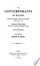 Les contemporains de Molière: Théâtre du Marais