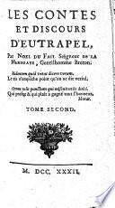 Les Contes Et Discours D'Eutrapel