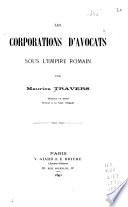 Les corporations d'avocats sous l'Empire romain