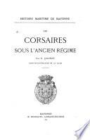 Les corsaires sous l'ancien régime