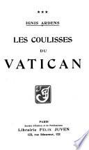 Les coulisses du Vatican