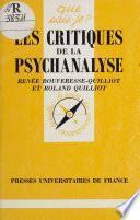 Les Critiques de la psychanalyse