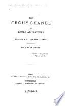 Les Crouy-Chanel et leurs adulateurs