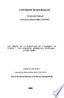 Les débuts de la didactique de l'espagnol en France