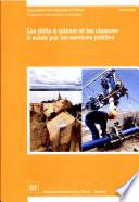 Les défis à relever et les chances à saisir par les services publics. Rapport TMCOPU/2003