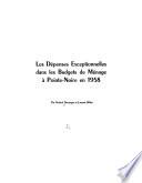 Les dépenses exceptionnelles dans les budgets de ménage à Pointe-Noire en 1958