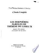 Les dernières paroles de Thérèse de Lisieux