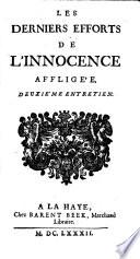 LES DERNIERS EFFORTS DE L'INNOCENCE AFFLIGÉE.