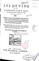 Les devins, ou, Commentaire des principales sortes de devinations