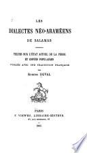 Les dialectes néo-araméens de Salamas