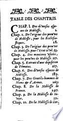Les diverses espèces de noblesse et les manières d'en dresser les preuves
