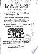 Les divines poesies de Marc Antoine Flaminius