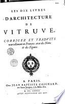 Les dix livres d'architecture de Vitruve