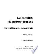 Les doctrines du pouvoir politique