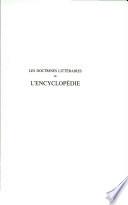 les doctrines litteraires de l' encyclopedie
