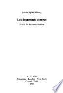 Les documents sonores