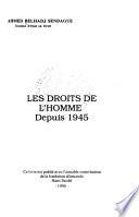 Les Droits de l'homme depuis 1945