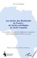 Les droits des Burkinabè en France : de droits privilégiés au droit commun