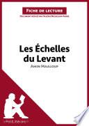Les Échelles du Levant d'Amin Maalouf (Fiche de lecture)