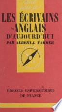 Les écrivains anglais d'aujourd'hui