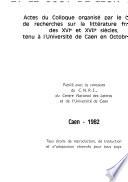 Les Ecrivains normands de l'âge classique et le goût de leur temps
