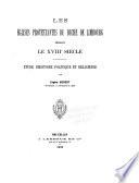 Les églises protestantes du duché de Limbourg pendant le XVIIIe siècle