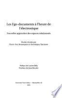 Les ego-documents à l'heure de l'électronique