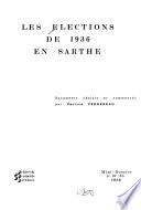 Les elections de 1936 en Sarthe
