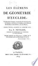 Les élémens de géométrie d'Euclide