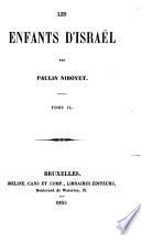 Les Enfants d'Israël. [A novel.]