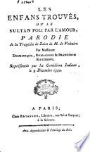 Les enfants trouvés ou le sultan poli par l'amour