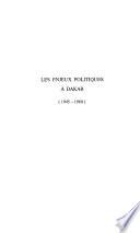 Les enjeux politiques à Dakar (1945-1960)