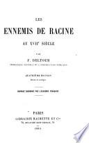 Les ennemis de Racine au XVIIe siècle