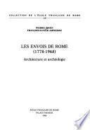 Les envois de Rome, 1778-1968