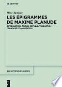 Les Épigrammes de Maxime Planude