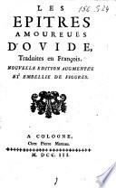 Les épitres amoureues [sic] d'Ovide