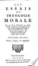 Les essais de la théologie morale