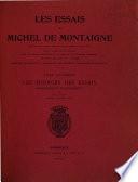 Les essais de Michel de Montaigne