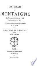 Les essais de Montaigne