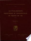 Les établissements industriels et commerciaux en France