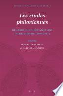 Les études philoniennes
