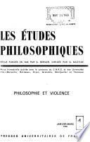 Les études philosophiques